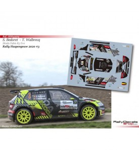 Decals 1/43 - S. Bedoret - Skoda Fabia R5 Evo - Haspengouw Rally 2020