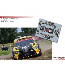 Decals 1/43 - P. Tsjoen - VW Polo R5 - WRC Ypres Rally 2021