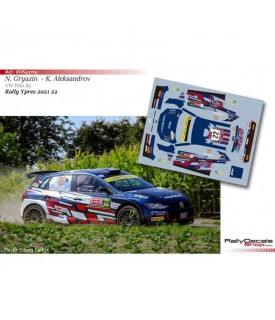 Decals 1/43 - N. Gryazin - VW Polo R5 - WRC Ypres Rally 2021