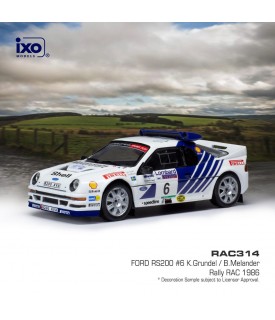 Ford RS200 - K. Grundel - RAC Rally 1986 - Ixo 1/43