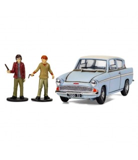 Harry Potter - Ford Anglia volante de Mr Weasley - Avec figurines Harry et Ron