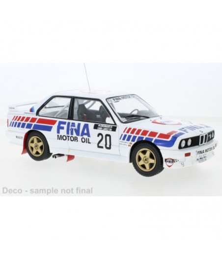 Miniature IXO 1/18 BMW M3 E30 N°20 Fina 1000 Lakes 1989 - 18RMC132, Occasion