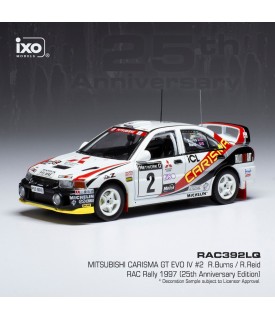 Mitsubishi Carisma GT EvoIV - Burns - RAC Rally 1997 - Ixo 1/43