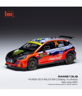 Hyundai i20 Rally2 - O. Solberg - Ypres Rally 2021 - Ixo 1/43