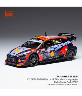 Hyundai i20 Rally1 - Neuville - Monte Carlo 2022 - Ixo 1/43