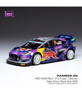 Ford Puma Rally1 - Loeb - Winner Monte Carlo 2022 - Ixo 1/43