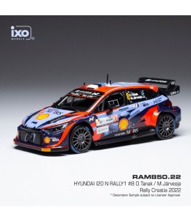 Hyundai i20 Rally1 - Tanak - Croatia 2022 - Ixo 1/43