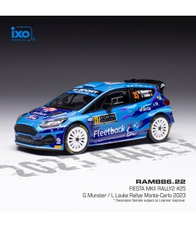 Ford Fiesta Rally2 - G. Munster - Monte Carlo 2023 - Ixo 1/43