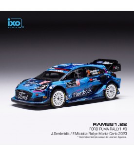 Ford Puma Rally1 WRC - Serderidis - Rallye Monte Carlo 2023 - Ixo 1/43