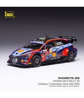 Hyundai i20 Rally1 - O. Solberg - Ypres Rally 2022 - Ixo 1/43