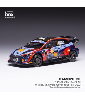 Hyundai i20 Rally1 - Tanak - Winner Ypres Rally 2022 - Ixo 1/43