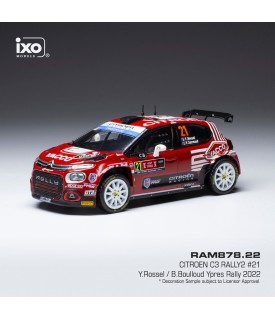 Citroën C3 Rally2 - Rossel - Ypres Rally 2022 - Ixo 1/43