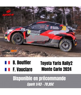 Toyota Yaris Rally2 - Bouffier - Monte Carlo 2024 - Spark 1/43