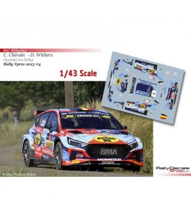 Decals 1/43 - Cherain - Hyundai Rally2 - Ypres Rally 2023