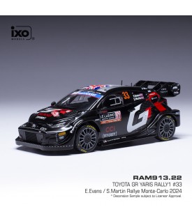 Toyota Yaris Rally1 - Evans - Monte Carlo 2024 - Ixo 1/43