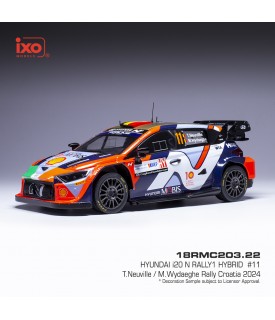 Hyundai i20 Rally1 - Neuville - Croatia Rallye 2024 - Ixo 1/18