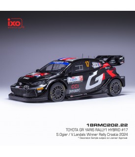 Toyota Yaris Rally1 - Ogier - Croatia Rally 2024 - Ixo 1/18