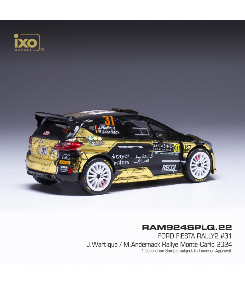 Ford Fiesta Rally2 #31 'Wartique-Andrnak' (Rallye Monte-Carlo 2024) | A Escala Ecuador Ford Fiesta Rally2 #31 'Wartique-Andrnak' (Rallye Monte-Carlo 2024) | A Escala Ecuador