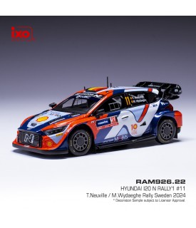 Hyundai i20 Rally1 - Neuville - Rallye de Suède 2024 - Ixo 1/43