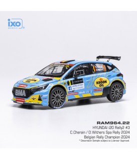 Hyundai i20 N Rally2 - Cherain - Spa Rally 2024 - Ixo 1/43