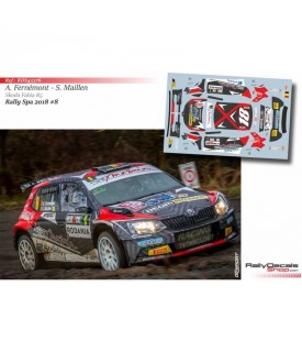 Decals 1/43 - A. Fernémont - Skoda Fabia R5 - Spa Rally 2018