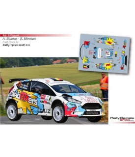 Decals 1/43 - A. Boxoen - Ford Fiesta R5 - Ypres Rally 2018