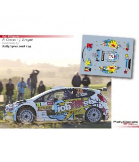 Decals 1/43 - P. Cracco - Ford Fiesta R5 - Ypres Rally 2018