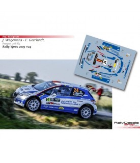 Decals 1/43 - J. Wagemans - Peugeot 208 T16 R5 - Ypres Rally 2019