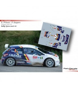Decals 1/43 - K. Princen - Peugeot 208 T16 R5 - Ypres Rally 2016