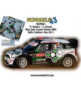 Decals 1/43 - P. Snijers - Mini WRC - Condroz 2011