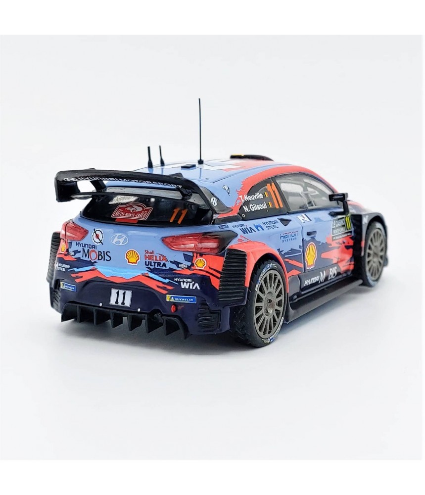 HYUNDAI I20 WRC 5° RALLYE MONTE CARLO 2015 N°7 THIERRY NEUVILLE TOP DECALS 1/43