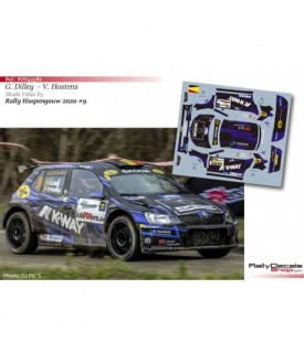 Decals 1/43 - G. Dilley - Skoda Fabia R5 - Rally Haspengouw 2020